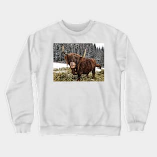 Scottish Highland Cattle Cow 2285 Crewneck Sweatshirt